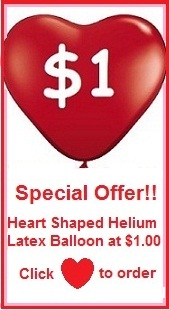 Online Promotion - Heart Shaped Helium Latex Balloon